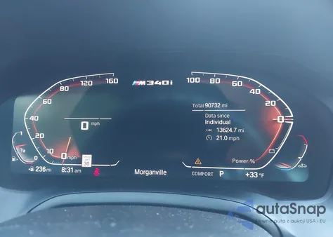 2022 BMW 3 Series M340I xDrive from USA, damaged, VIN 3MW5U9J02N8C22627